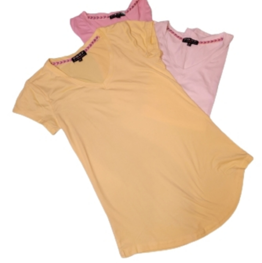 Poof fitted pastel shirts set of 3 Size Medium